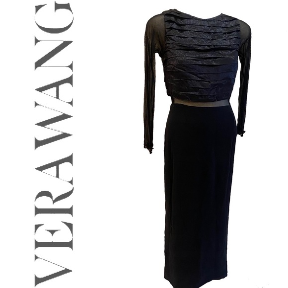 VERA WANG vintage black dress - Picture 1 of 11